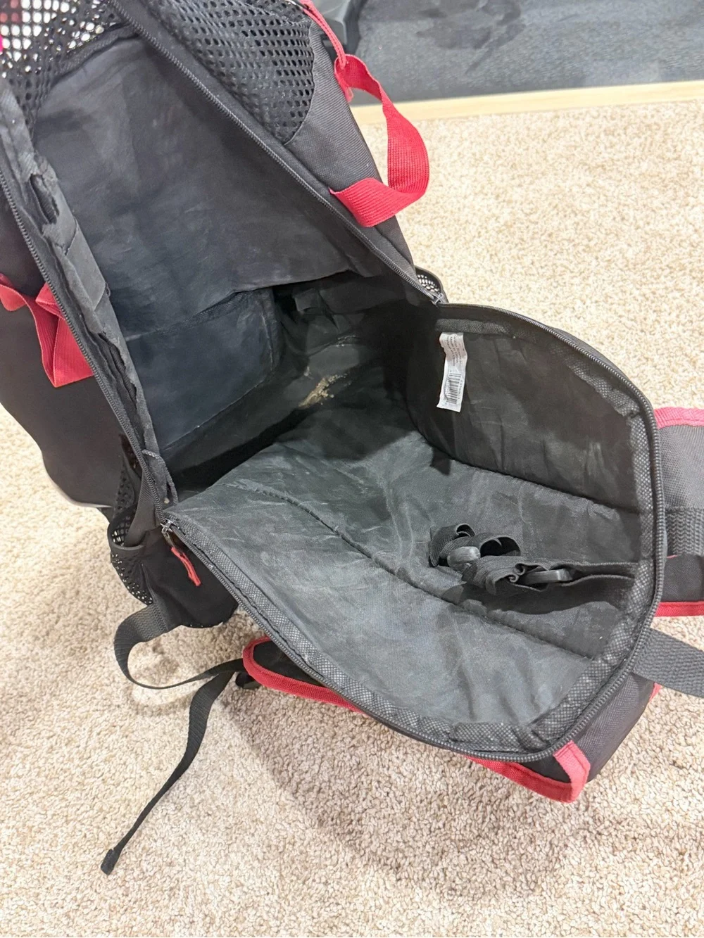 Franklin baseball backpack bat holders on each side